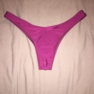Burgundy red Brazilian cheeky bikini bottoms